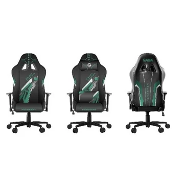 Gaba Astronave gamer szék fekete/zöld, alumínium talppal