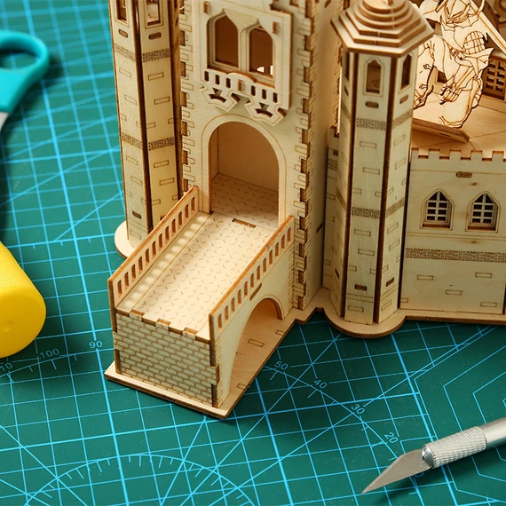 LeWood 3D Fa Puzzle Knight Castle Diorama