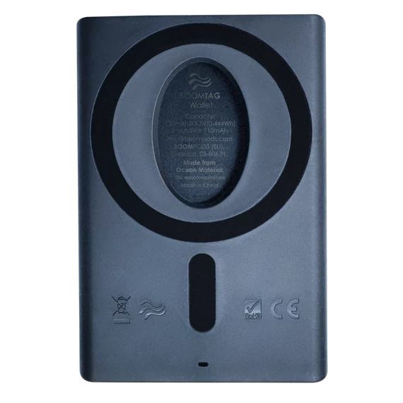 Boompods BoomWallet Univerzális Nyomkövető Bankkártya és irat-tartó - Fekete