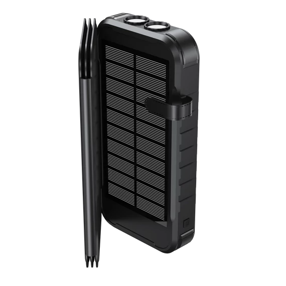 Boompods Neutron Fold 16000mAh-es Kinyitható Napelemes Powerbank - Fekete