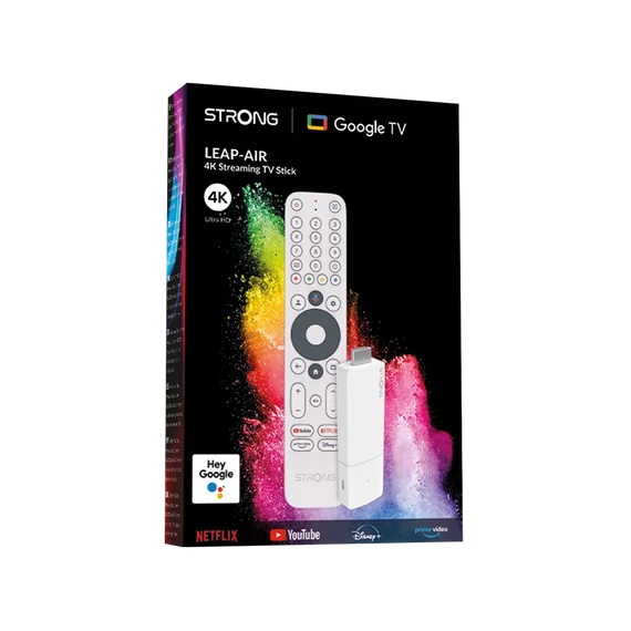 Strong LEAP-AIR Google TV Stick / TV okosító / Médialejátszó