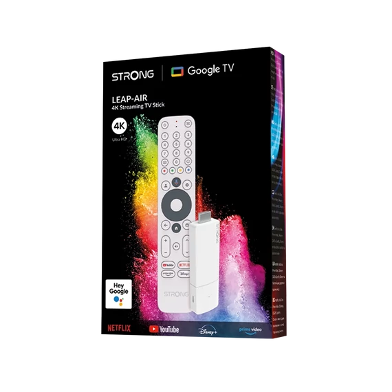 Strong LEAP-AIR Google TV Stick / TV okosító / Médialejátszó