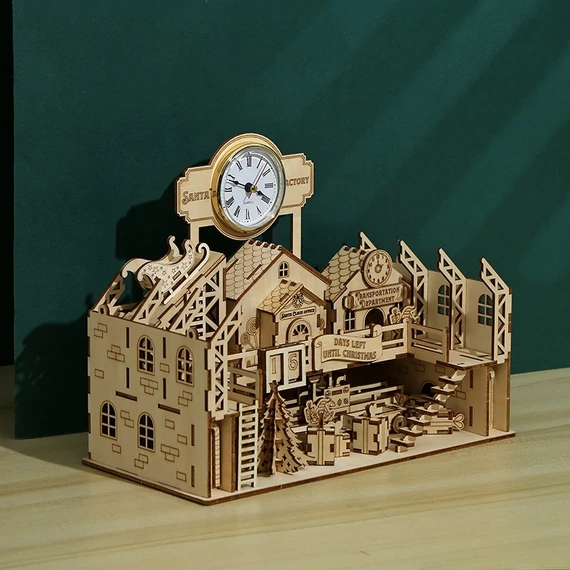 LeWood 3D Fa Puzzle Santa's Factory diorama