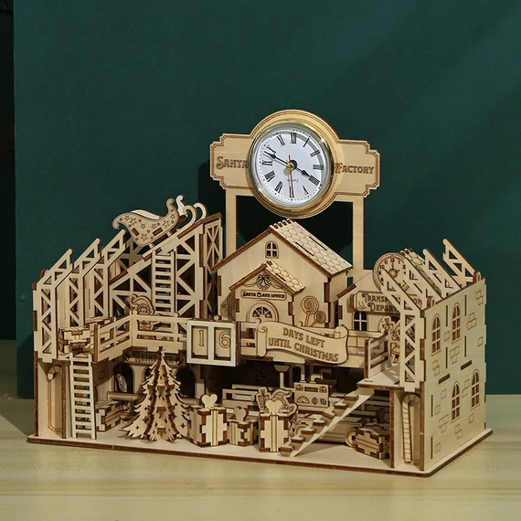 LeWood 3D Fa Puzzle Santa's Factory diorama
