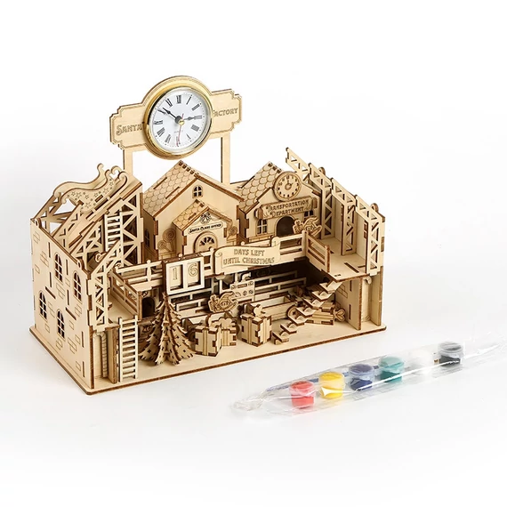 LeWood 3D Fa Puzzle Santa's Factory diorama