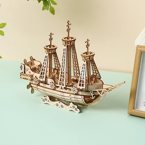 LeWood 3D Fa Puzzle The Flying Dutch Ship