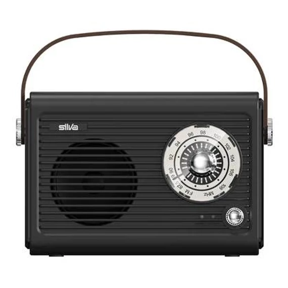 Silva Schneider Mono 1966 BT Fekete Retro Táskarádió