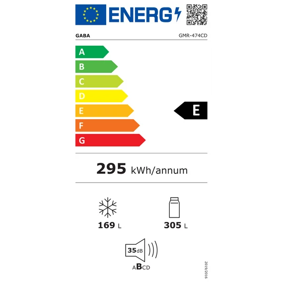 Gaba GMR-474CD MultiDoor négyajtós hűtőszekrény No Frost 474 L inox