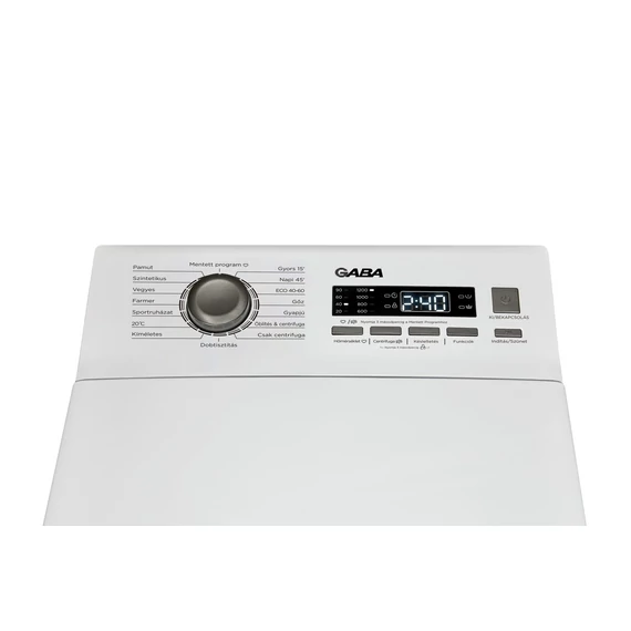 Gaba GMW-612CSB Felültöltős Mosógép 6 kg 1200 ford./perc