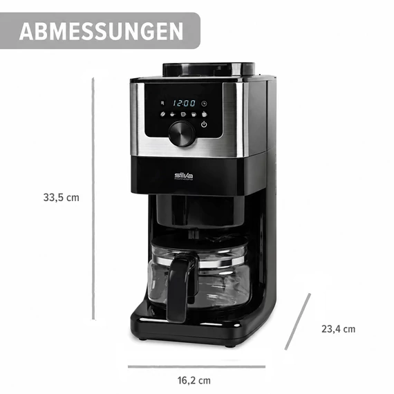Silva Schneider KA-M 200 inox kávéfőző - őrlő funkcióval