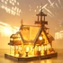 LeWood 3D Fa Puzzle Villa with light